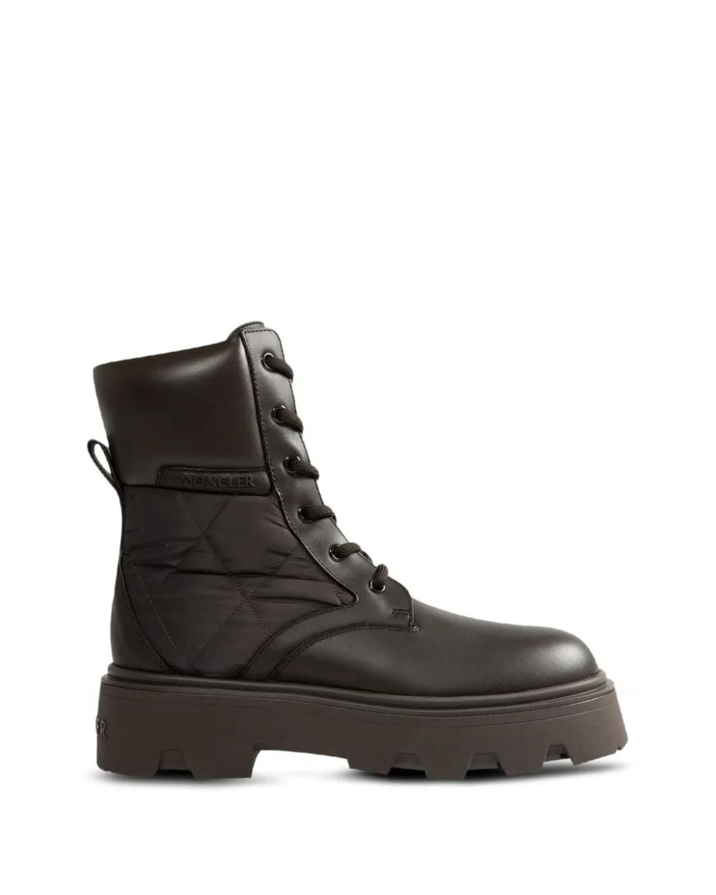 Moncler Black Aurea Quilted Ankle Boots