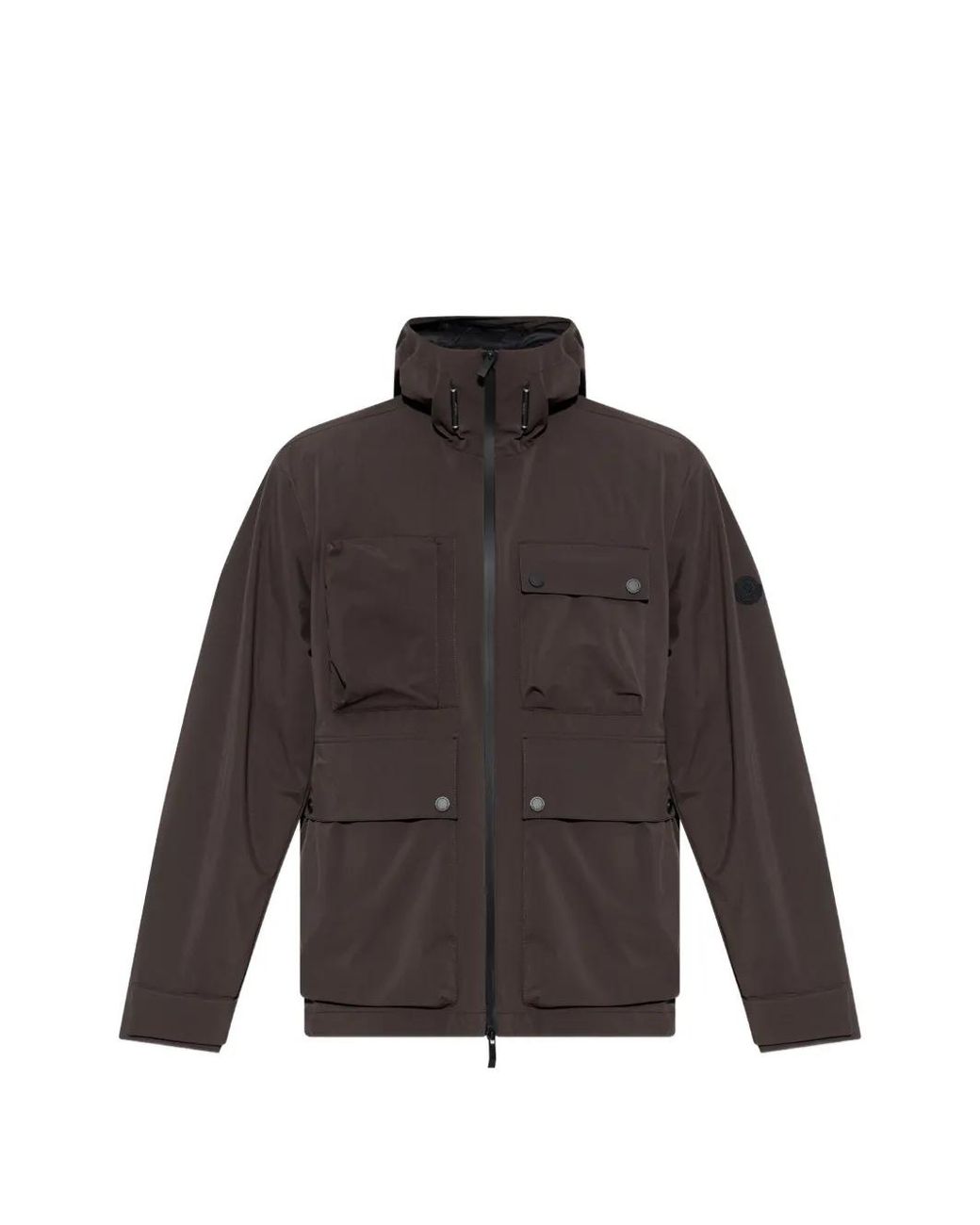 Moncler Brown Arcturus Hooded Zip-Up Jacket for men