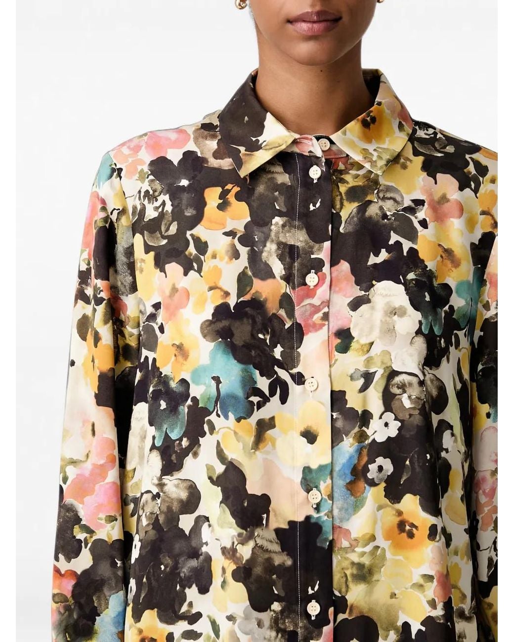 Stine Goya Natural Floral-Print Shirt