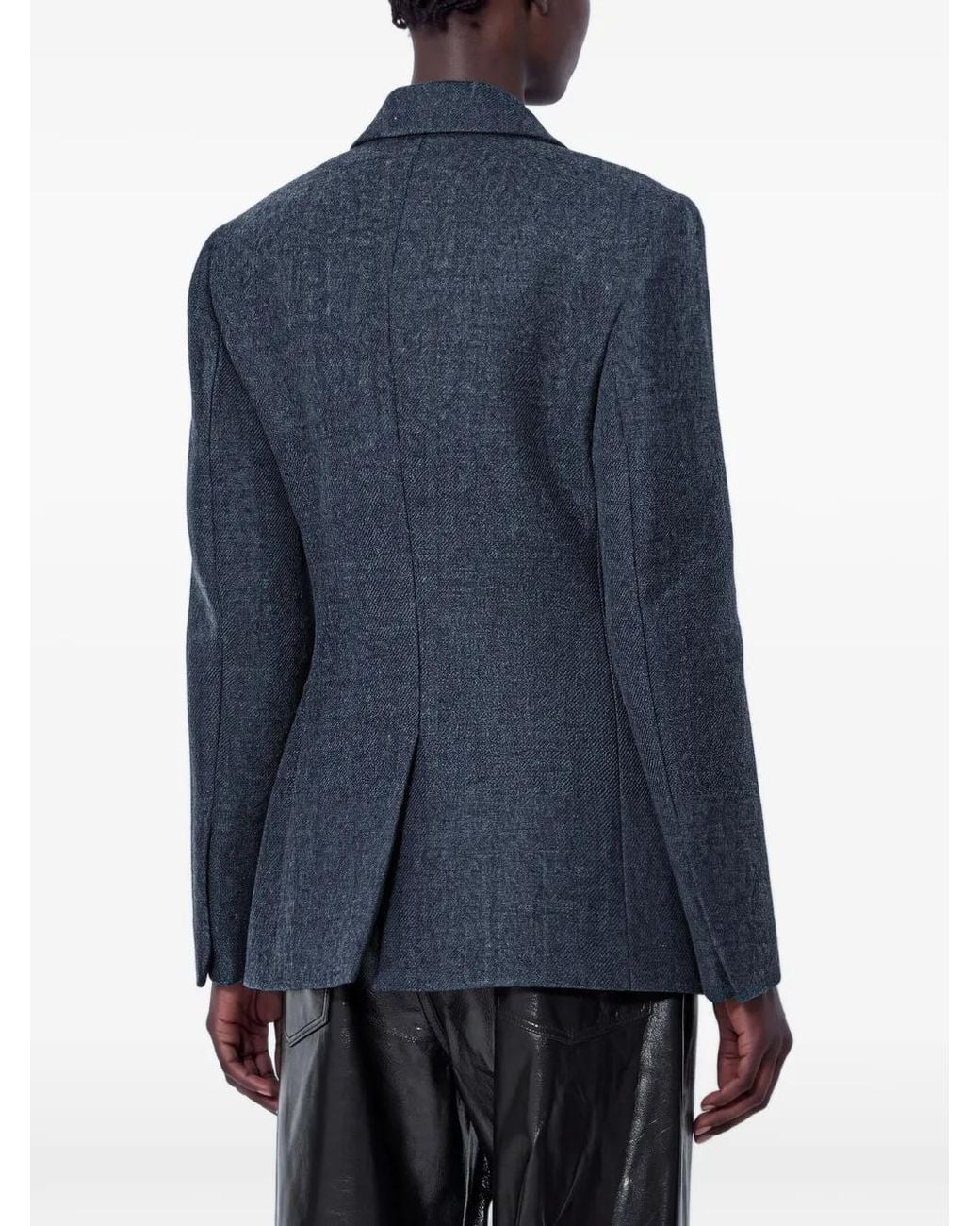 Rohe Blue Notched-Lapel Blazer