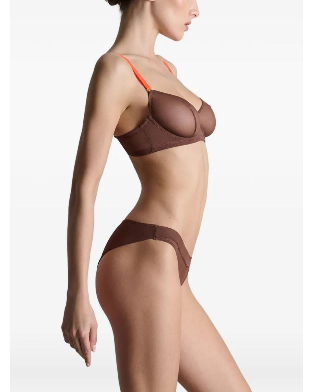 Maison Close Natural Corps À Corps Mesh Briefs
