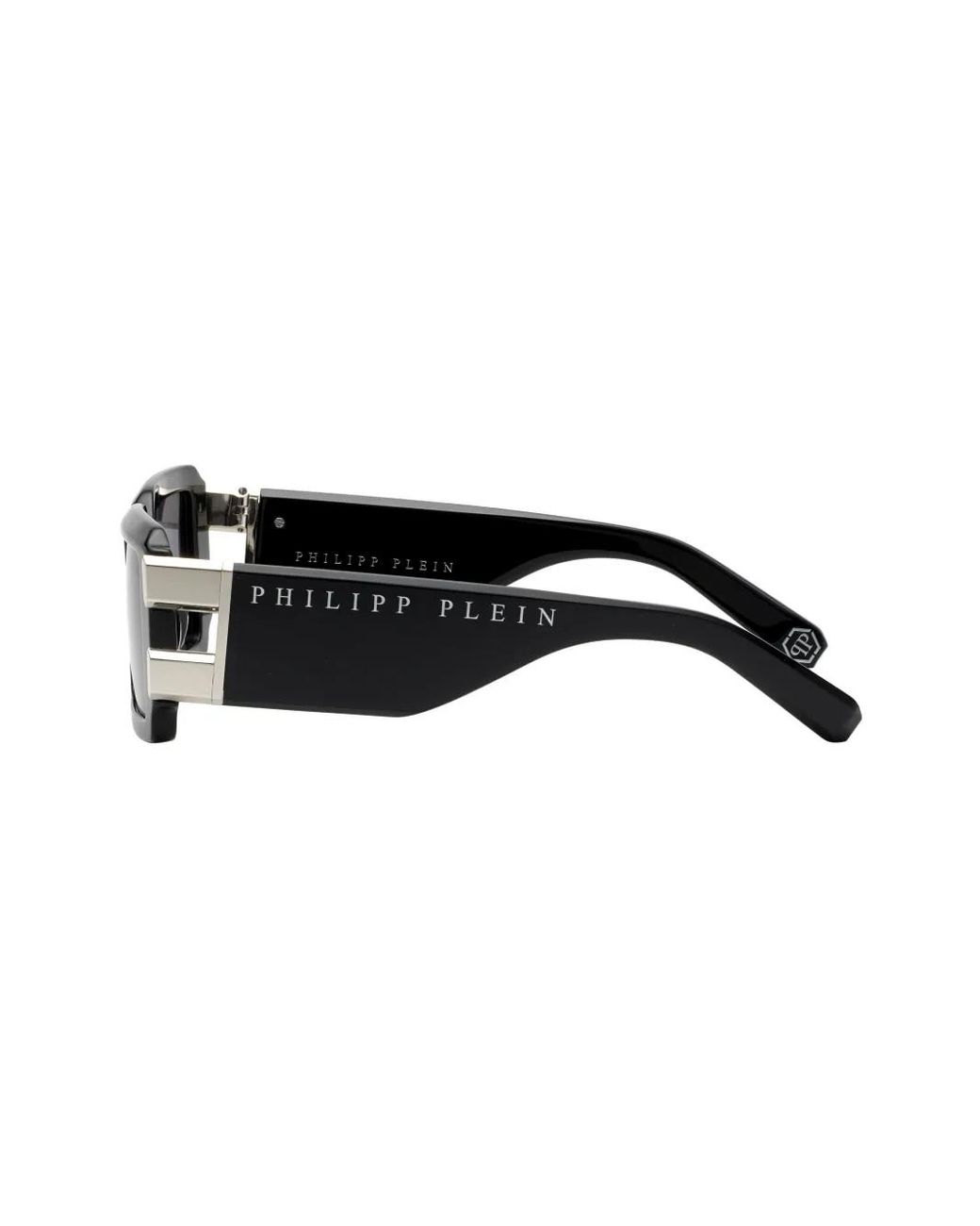 Philipp Plein Black Plein Eagle Rectangular Sunglasses for men