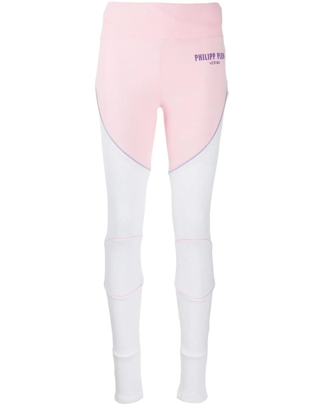 Philipp Plein Pink Geometric Jogging Leggings