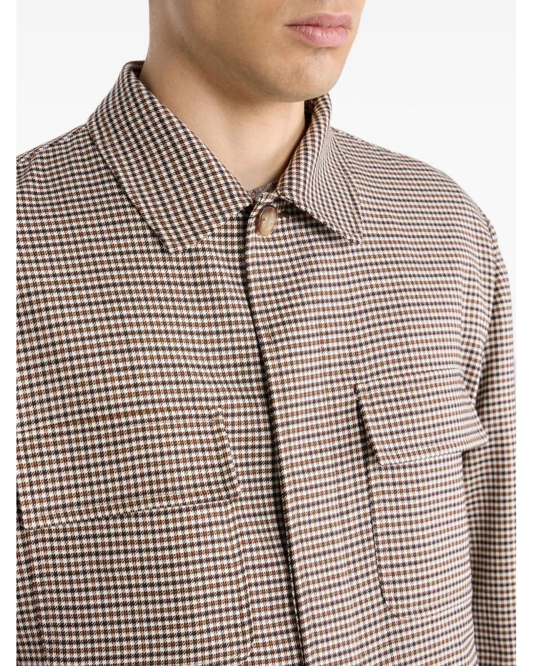 Etro Gray Pockets Shirt Jacket for men