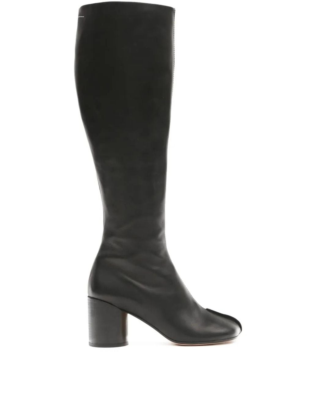 MM6 by Maison Margiela Black Anatomic Stitch' Boots