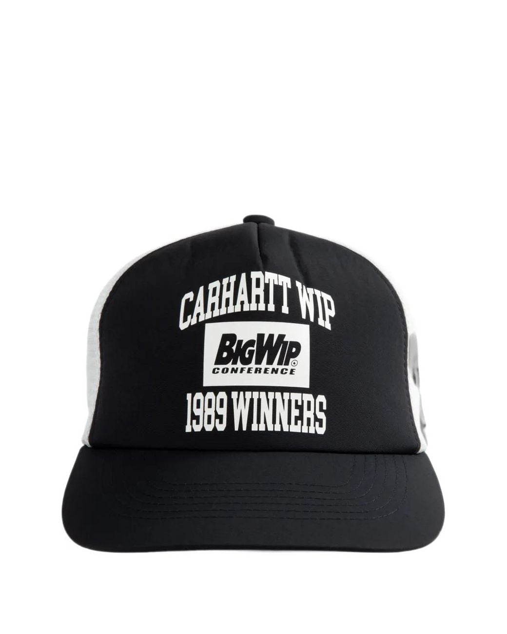 Carhartt Black 1989 Winners Logo-Print Mesh-Panel Trucker Cap