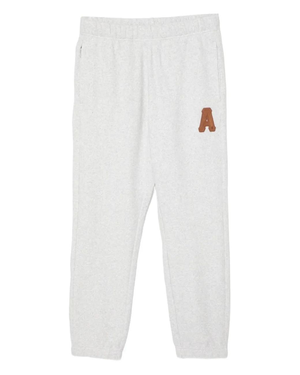 Aape By A Bathing Ape White Logo-Embossed Trousers for men