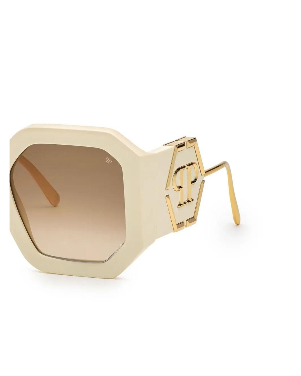 Philipp Plein Diva Zonnebril Met Oversized Montuur in het Natural