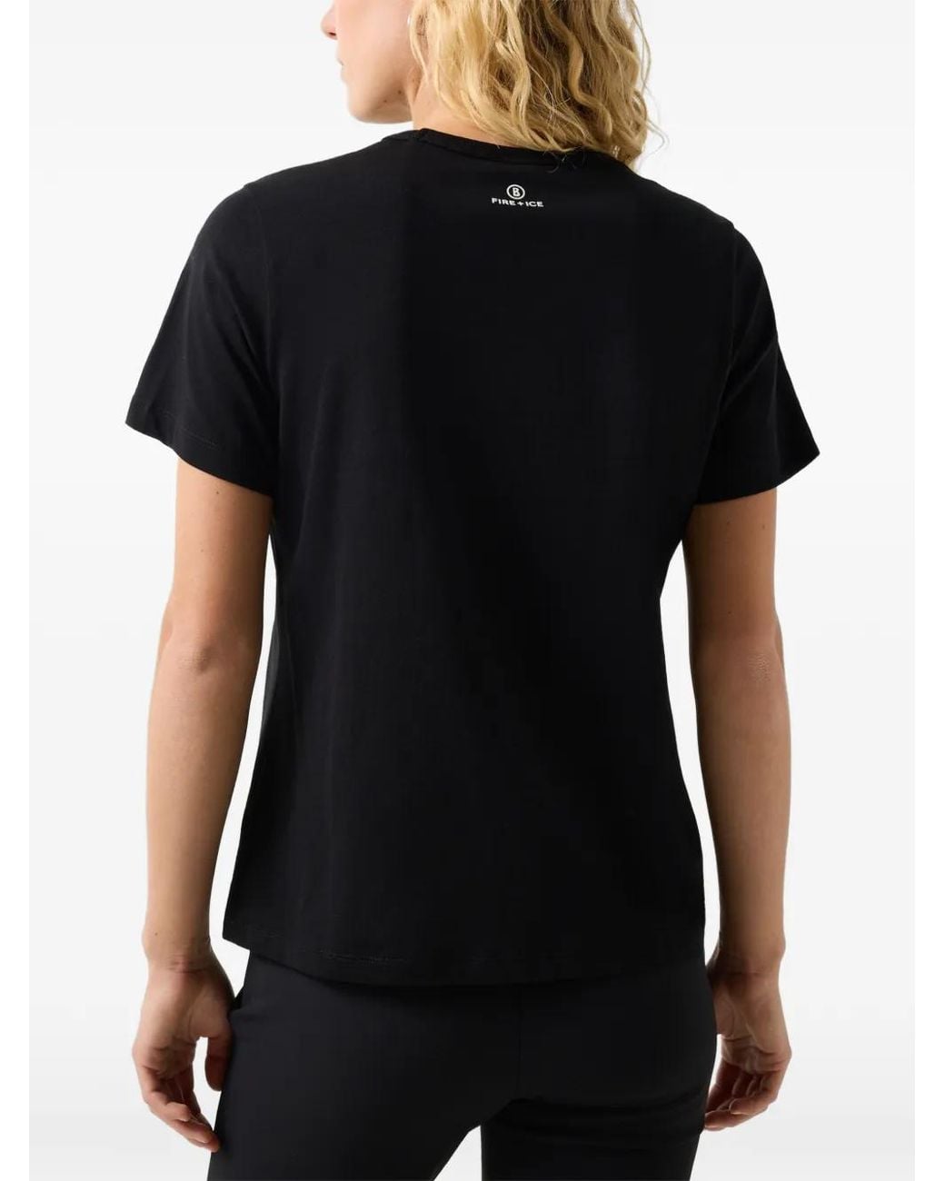 Bogner Fire + Ice Black Zyssa Logo-Print T-Shirt