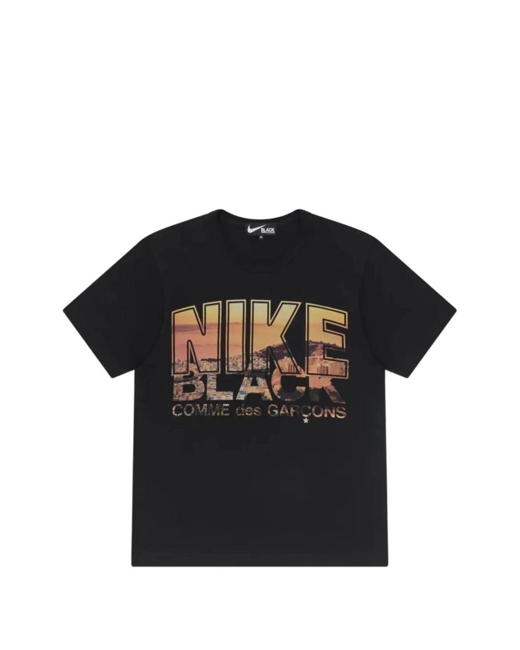 COMME DES GARÇON BLACK Black X Nike Graphic-Print Crew-Neck T-Shirt