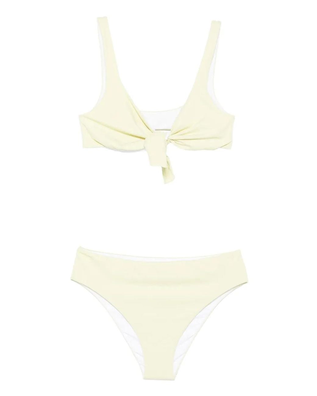Fisico Geknoopte Bikini in het White
