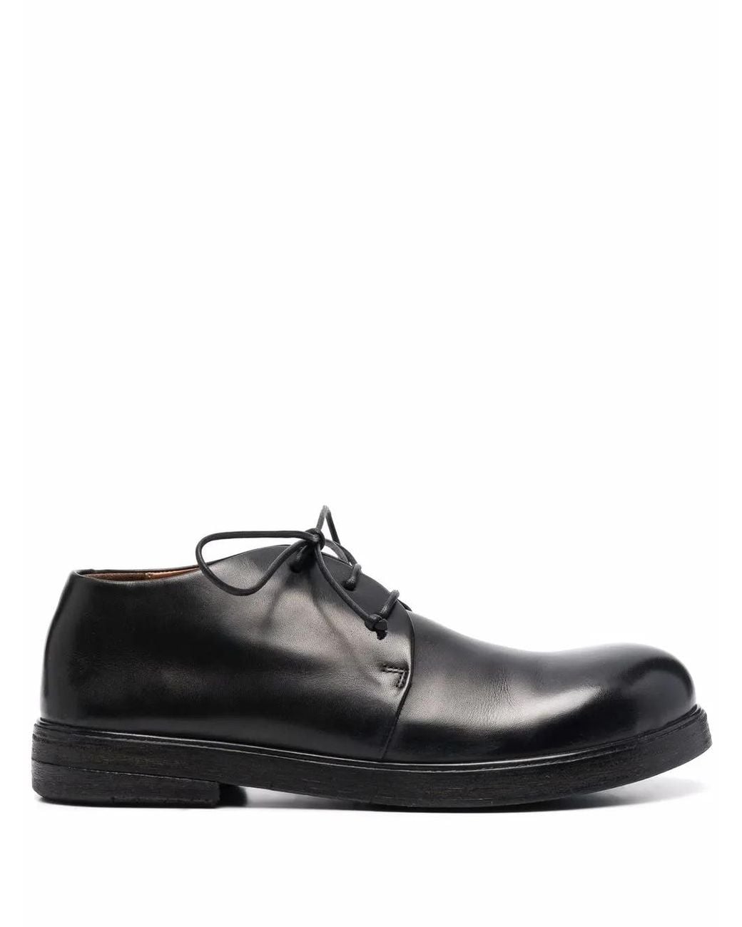 Marsèll Black Zucca Zeppa Leather Derby Shoes