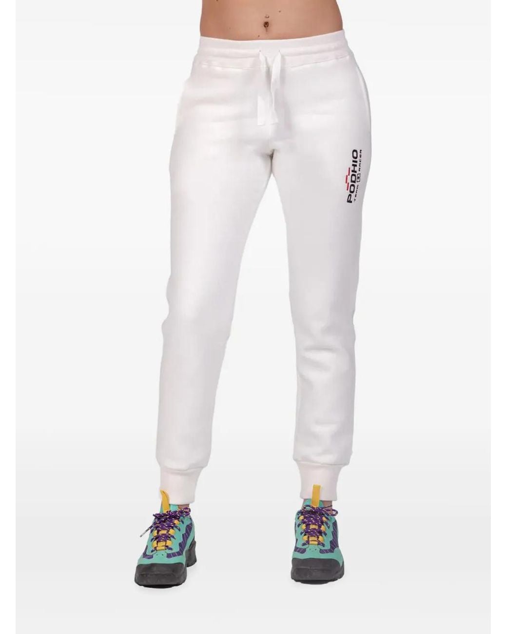 PODHIO White Authentic 360 Track Pants