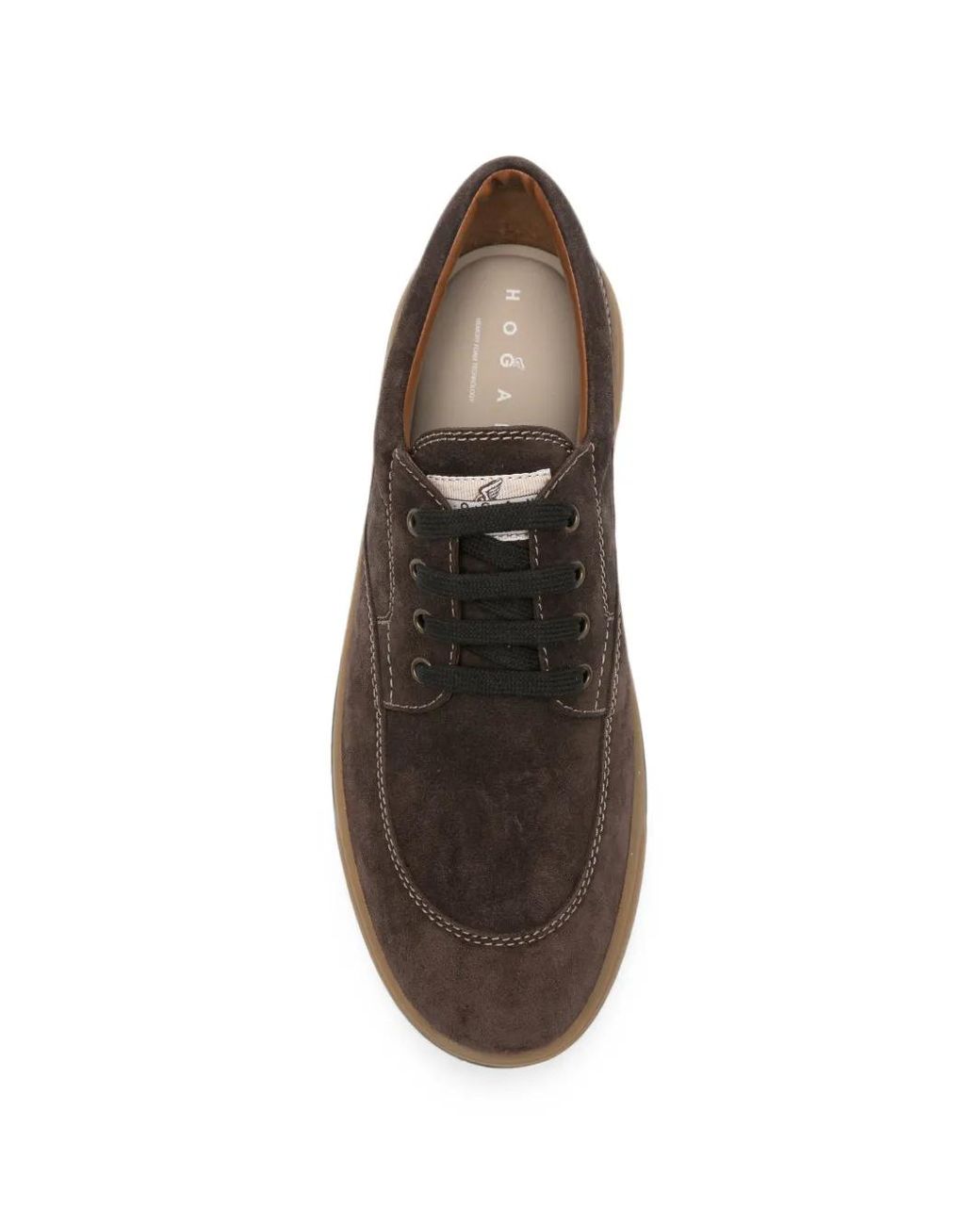 Hogan Brown Crosswind Suede Sneakers for men