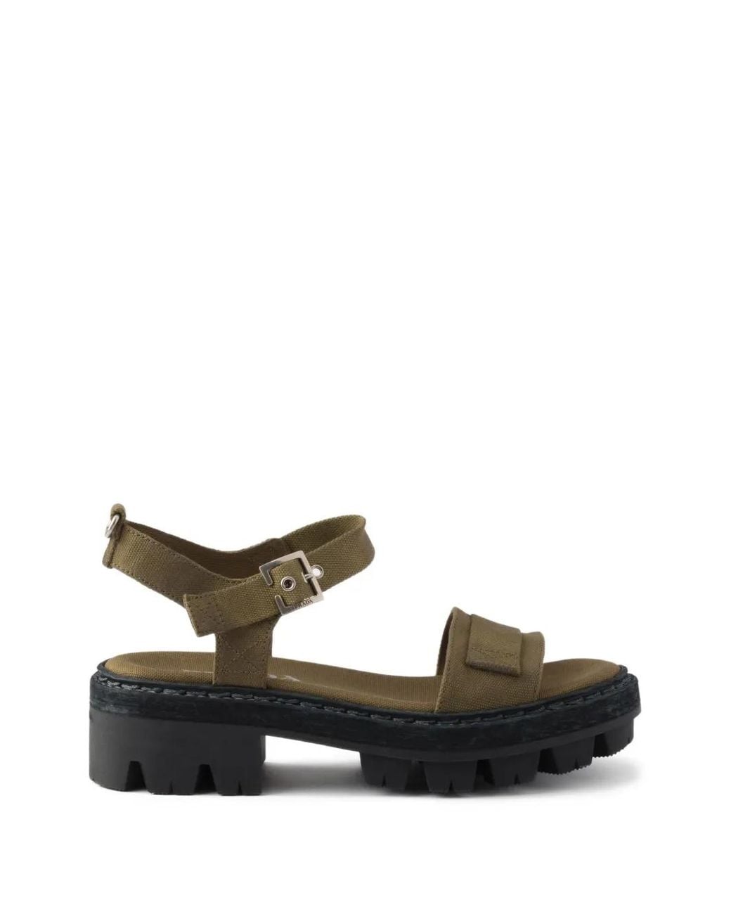 Sandali Con Fibbia di Prada in Black