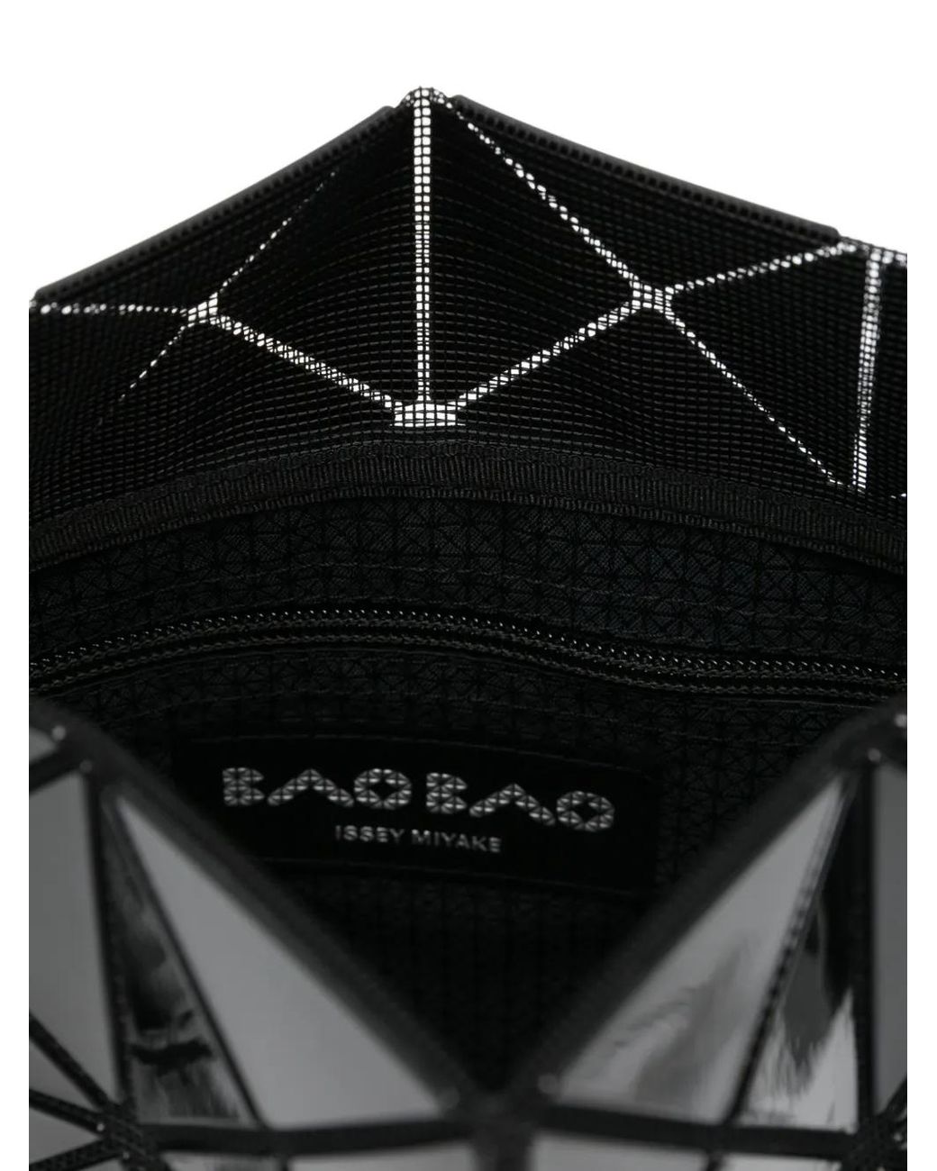 Issey Miyake Black Lucent Geometric Tote Bag