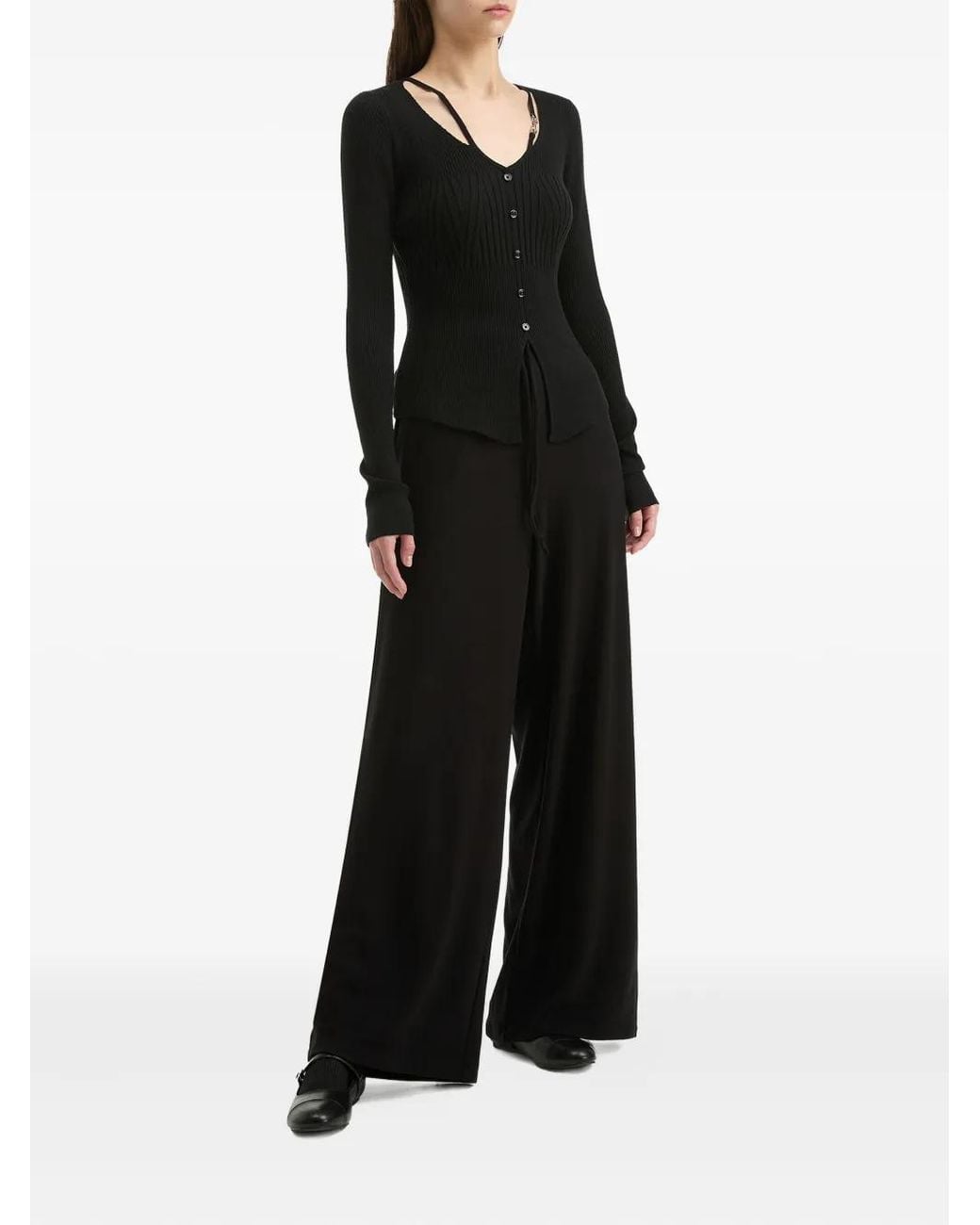 B+ AB Black Drawstring Trousers