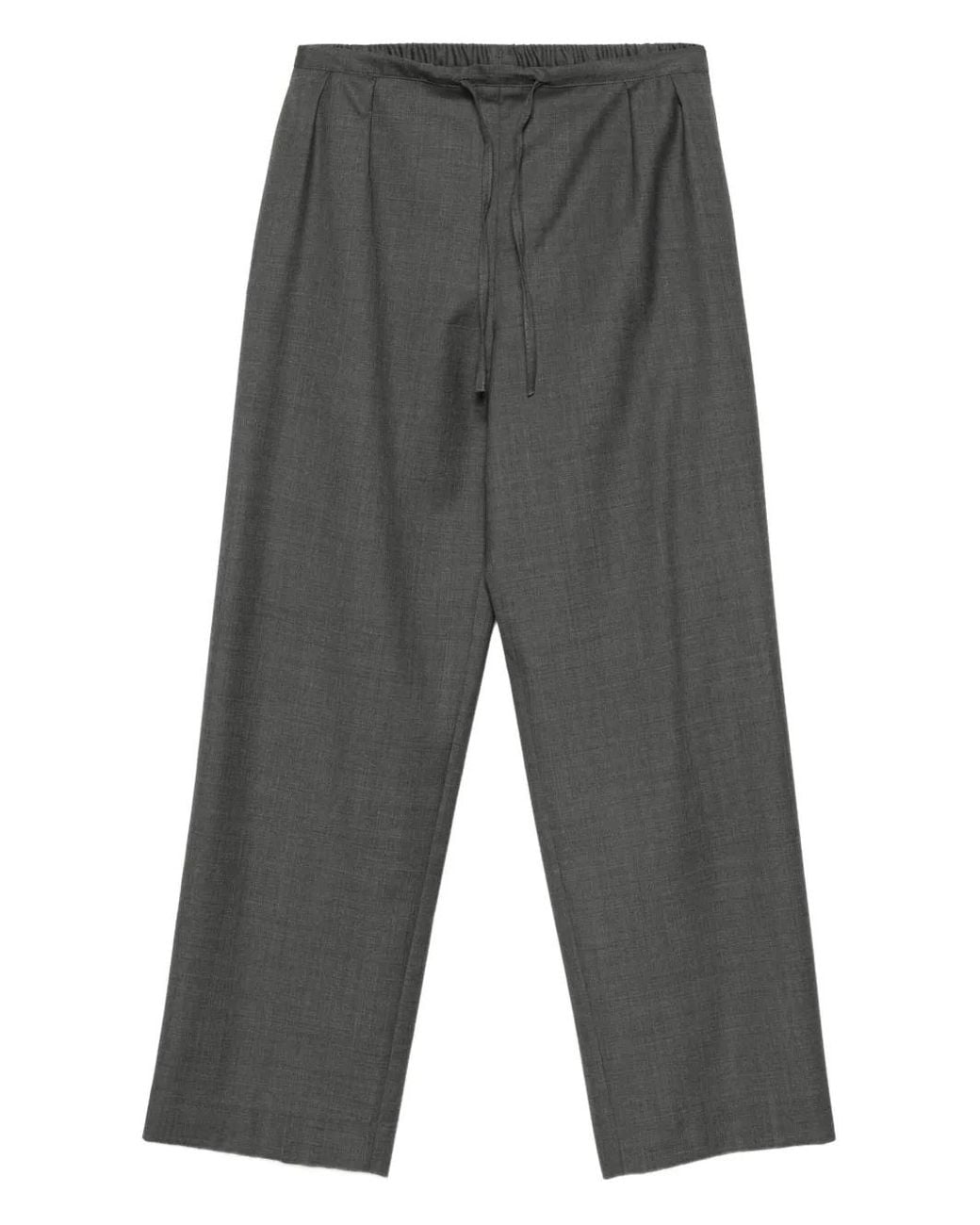 Loulou de Saison Gray Drawstring Wool Trousers