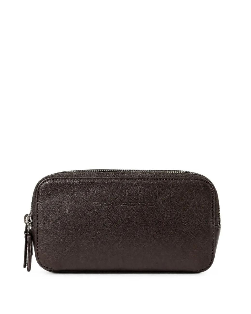 Piquadro Black Portefeuille Zippé À Logo Embossé for men