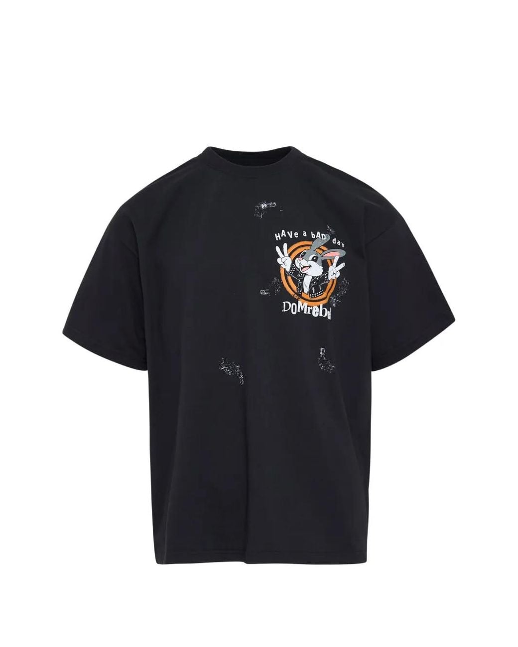 DOMREBEL Blue Bad Bunny T-Shirt for men