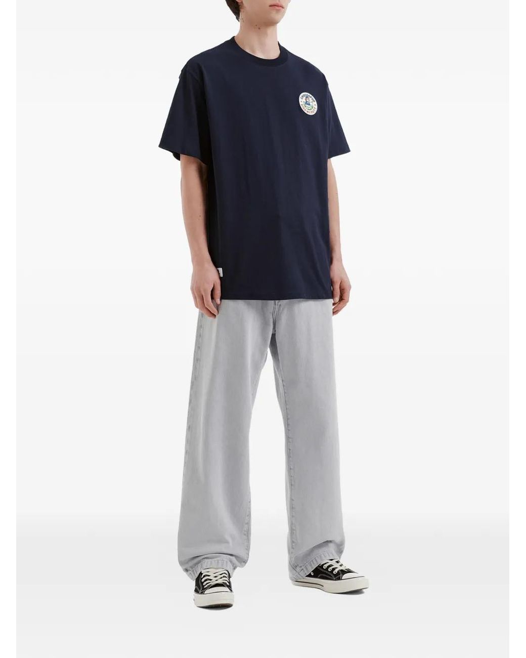 Chocoolate Blue Logo-Patch T-Shirt for men