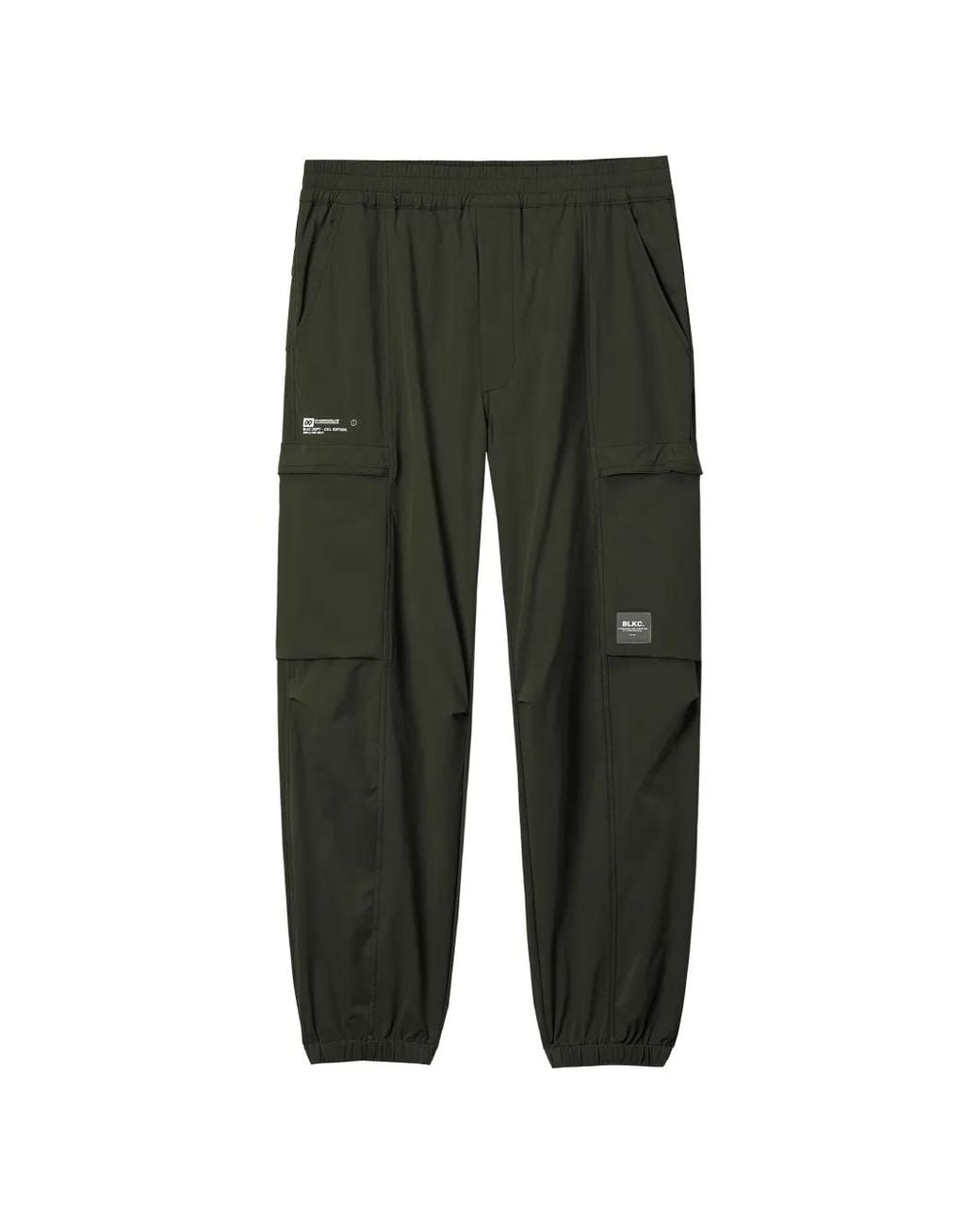 Chocoolate Green Logo-Patch Cargo Pants for men