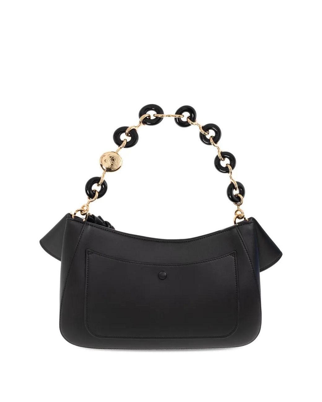 Loewe Black Leather Shoulder Bag