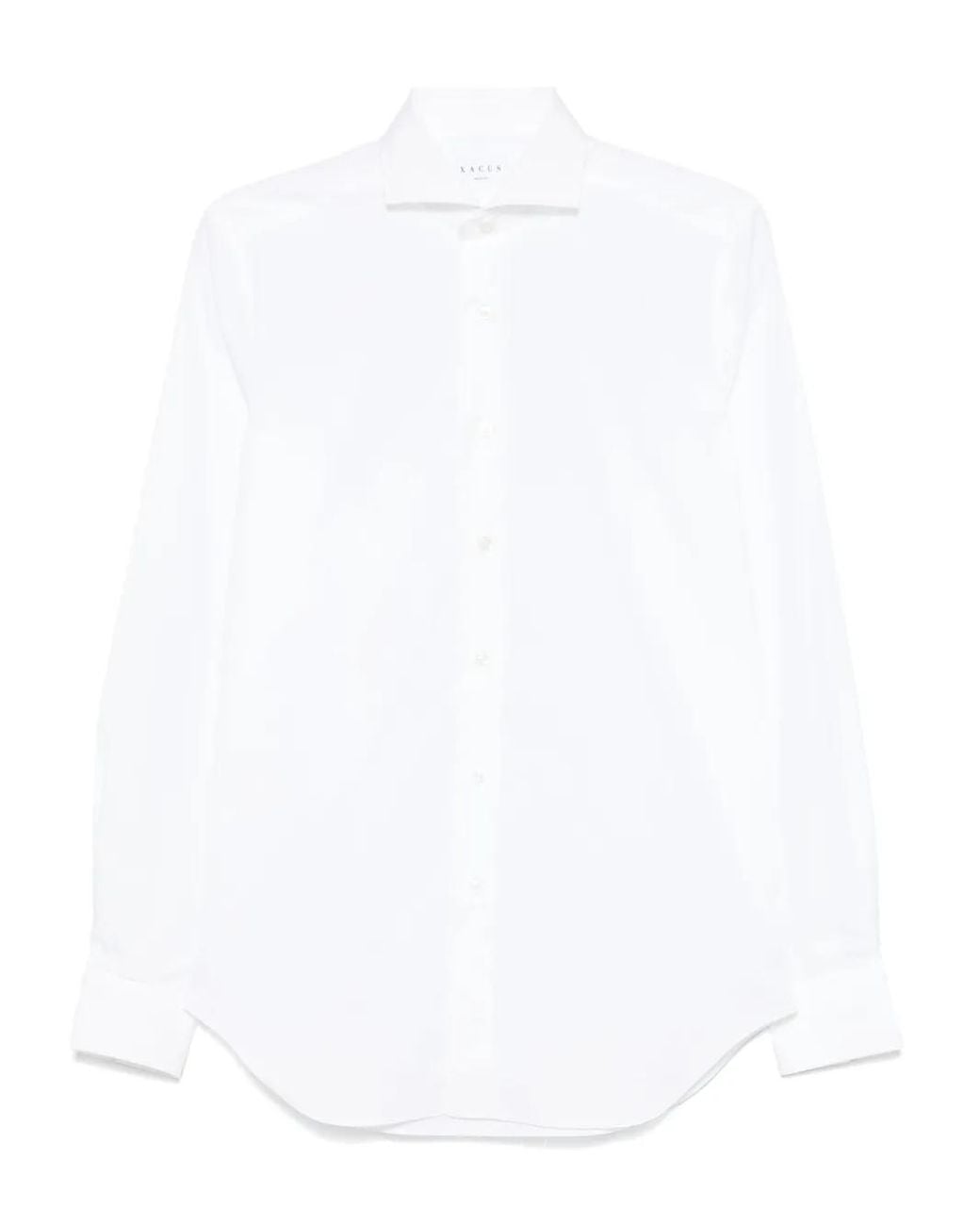Xacus White Cotton Shirt for men