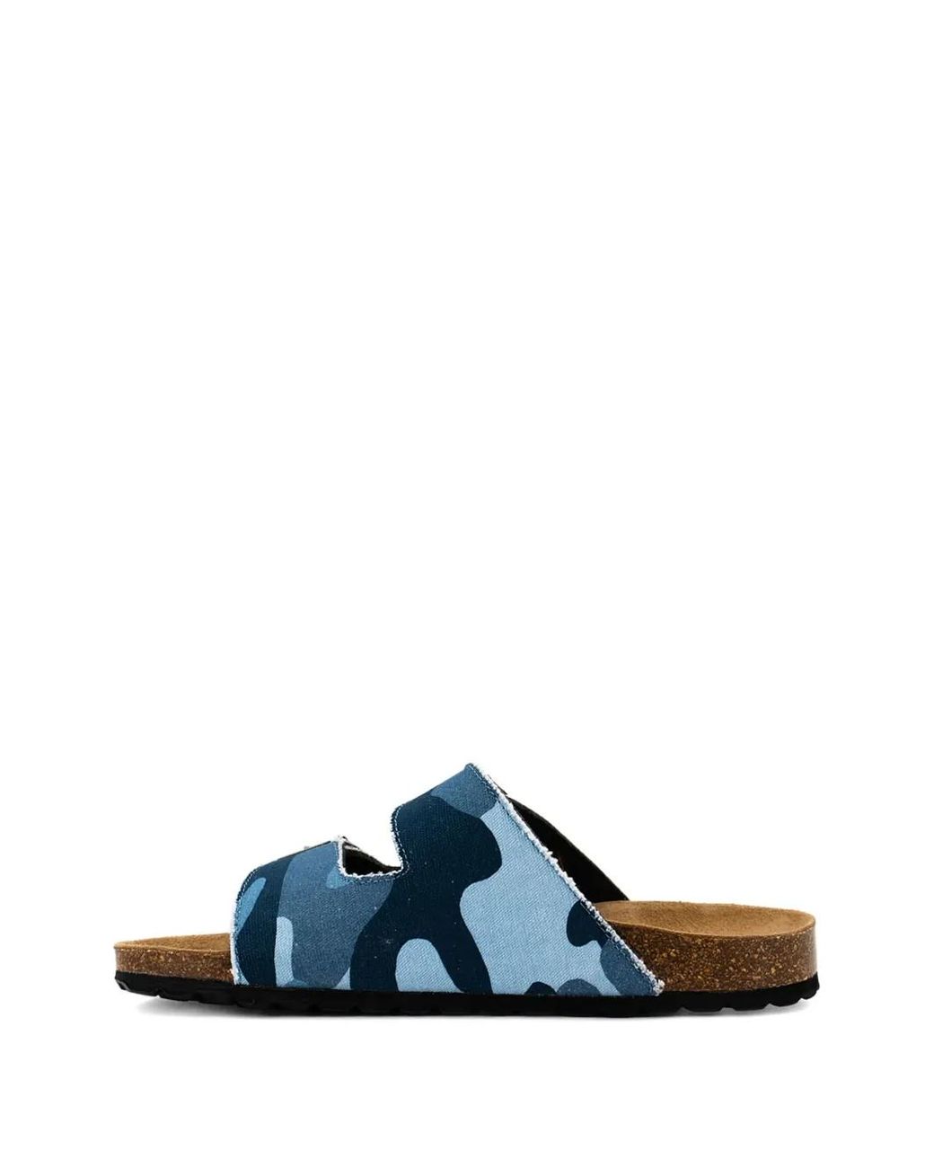 Mc2 Saint Barth Sandalen Met Camouflageprint En Gesp in het Blue voor heren
