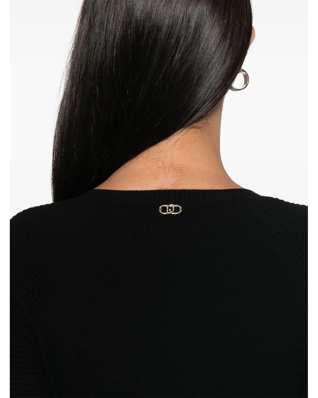 Liu Jo Black Sweater With Buttons