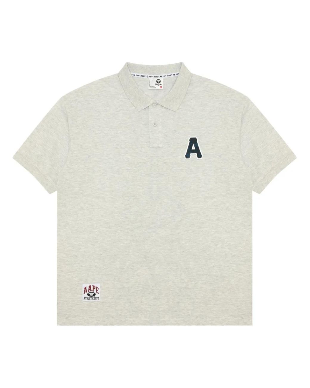 Polo De Algodón Aape By A Bathing Ape de hombre de color White