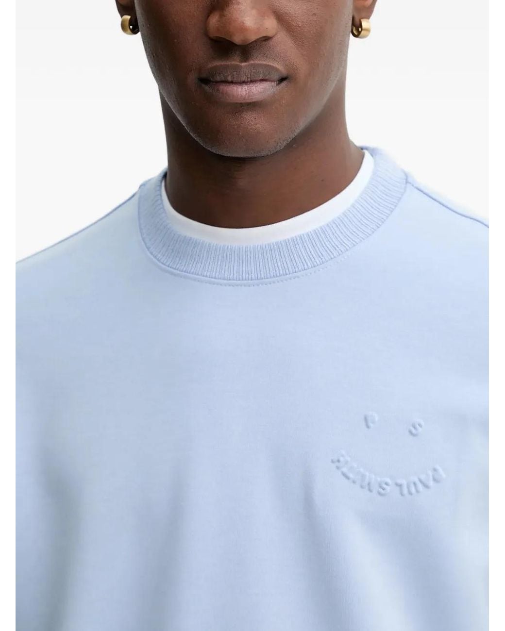 Paul Smith Blue Logo-Detail Sweatshirt for men