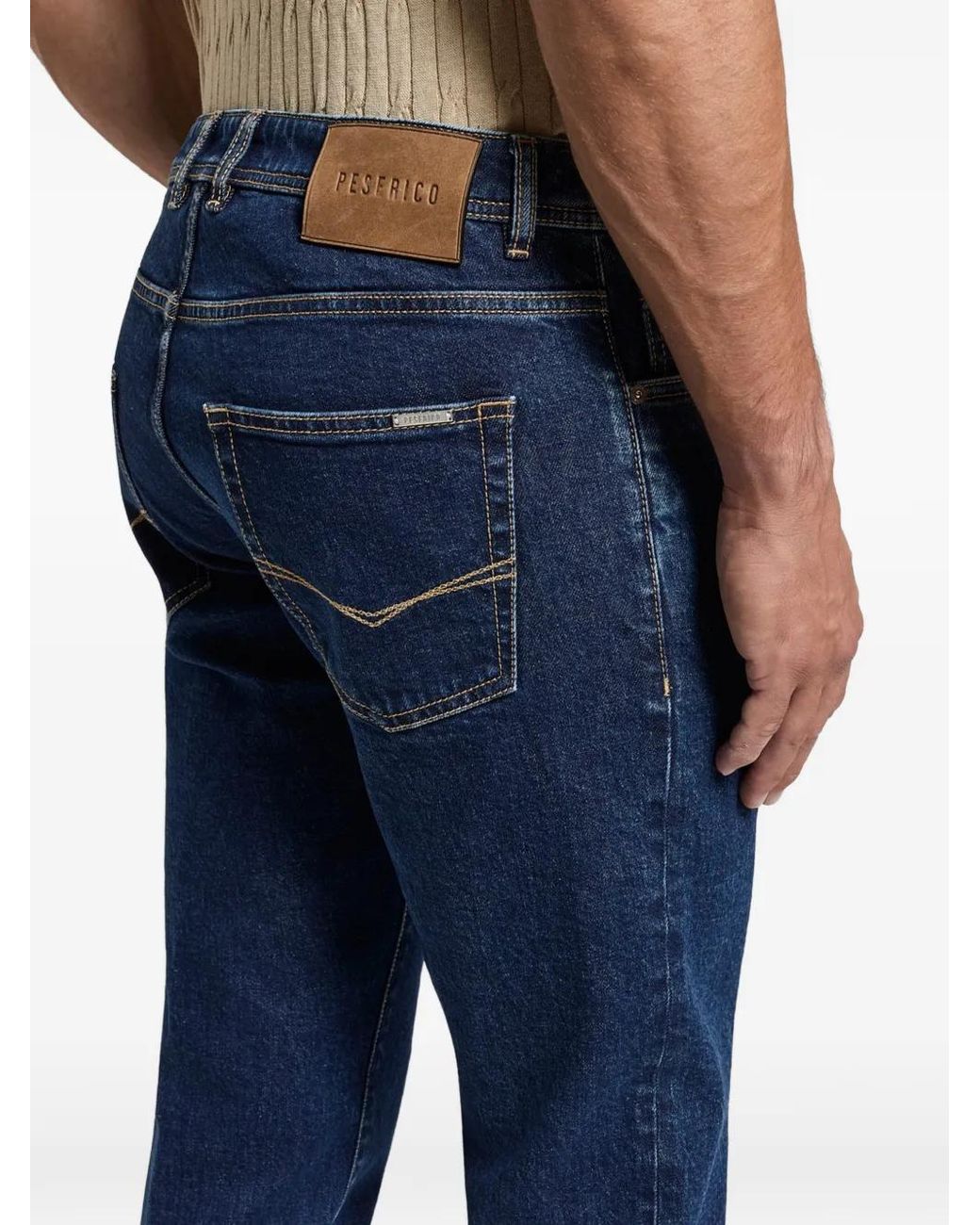 Peserico Blue Pocket Trousers for men