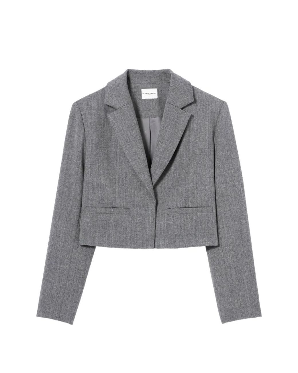 Claudie Pierlot Gray Tailored Wool Jacket