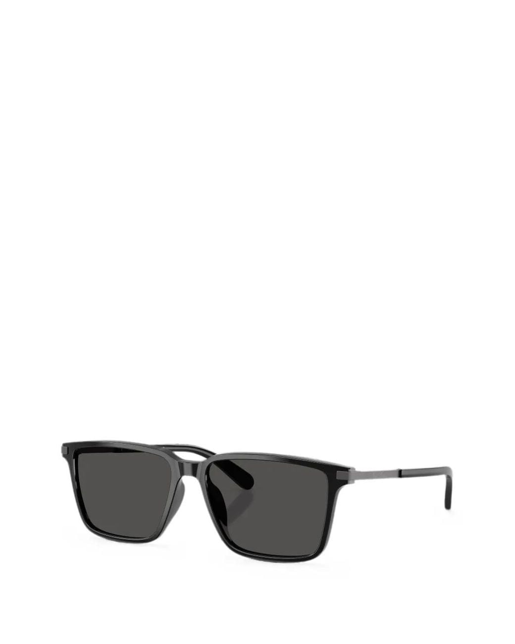 Brooks Brothers Gray Rectangle-Frame Sunglasses for men