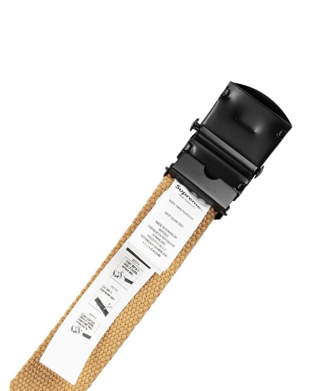 Supreme Brown X Toy Machine Webbing Belt for men