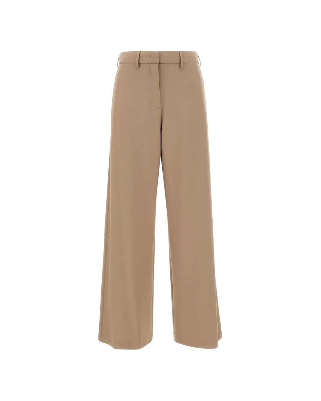 Fabiana Filippi Natural Spoleto Wide-Leg Trousers