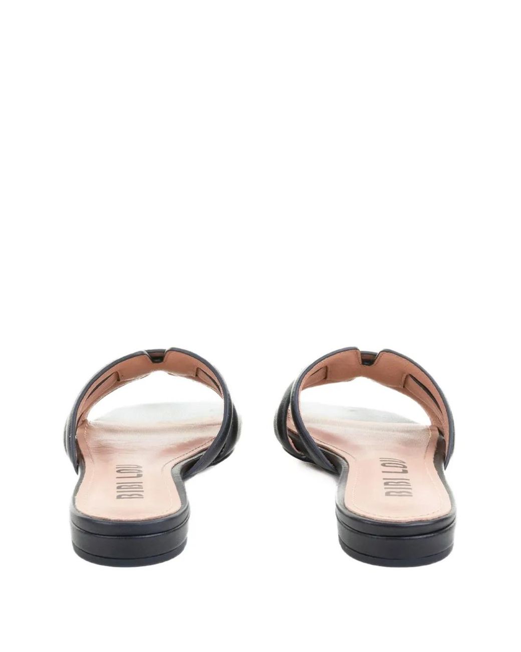 Bibi Lou White Holly Leather Flat Sandals
