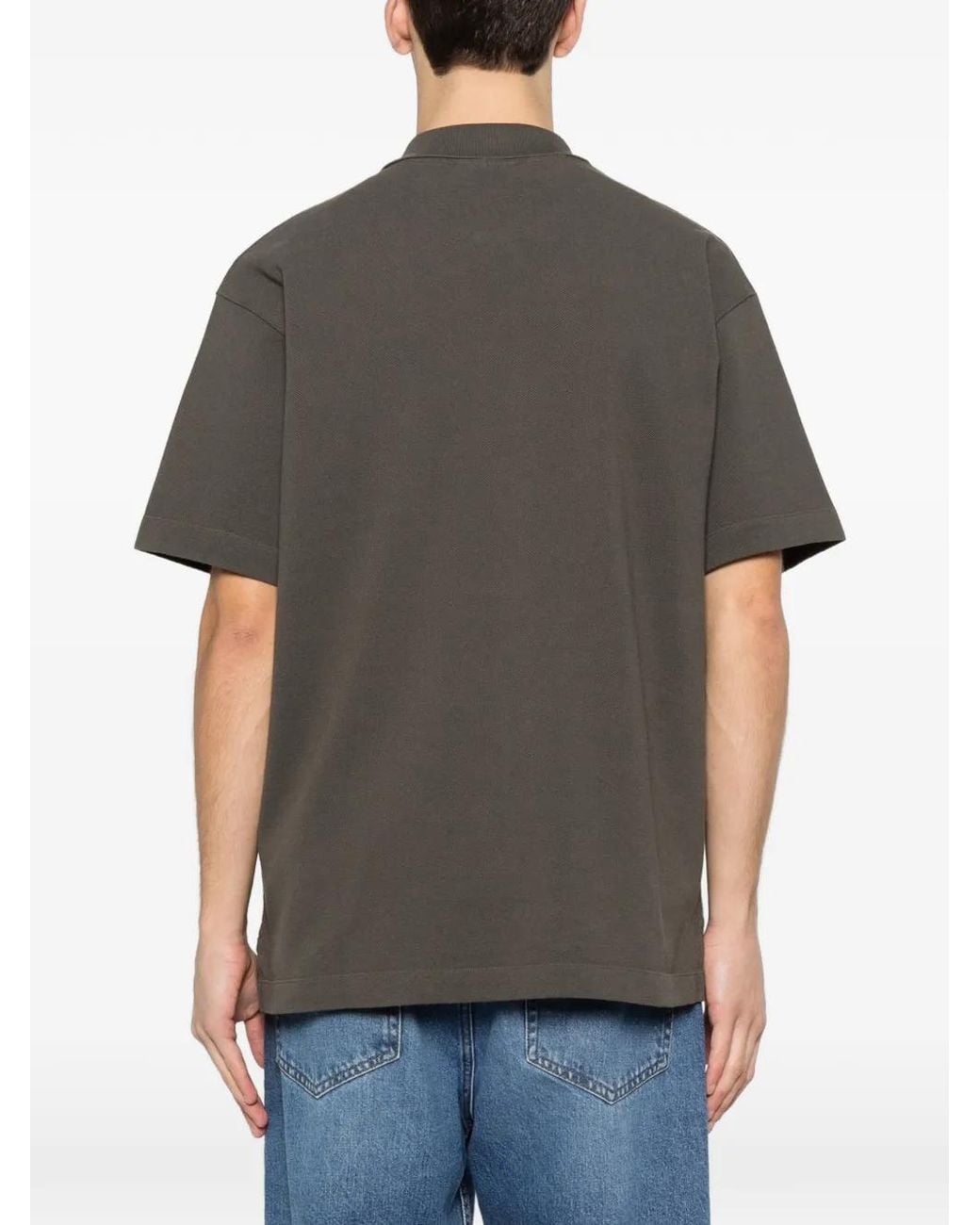 Maison Kitsuné Gray Dreaming Fox Comfort Polo for men