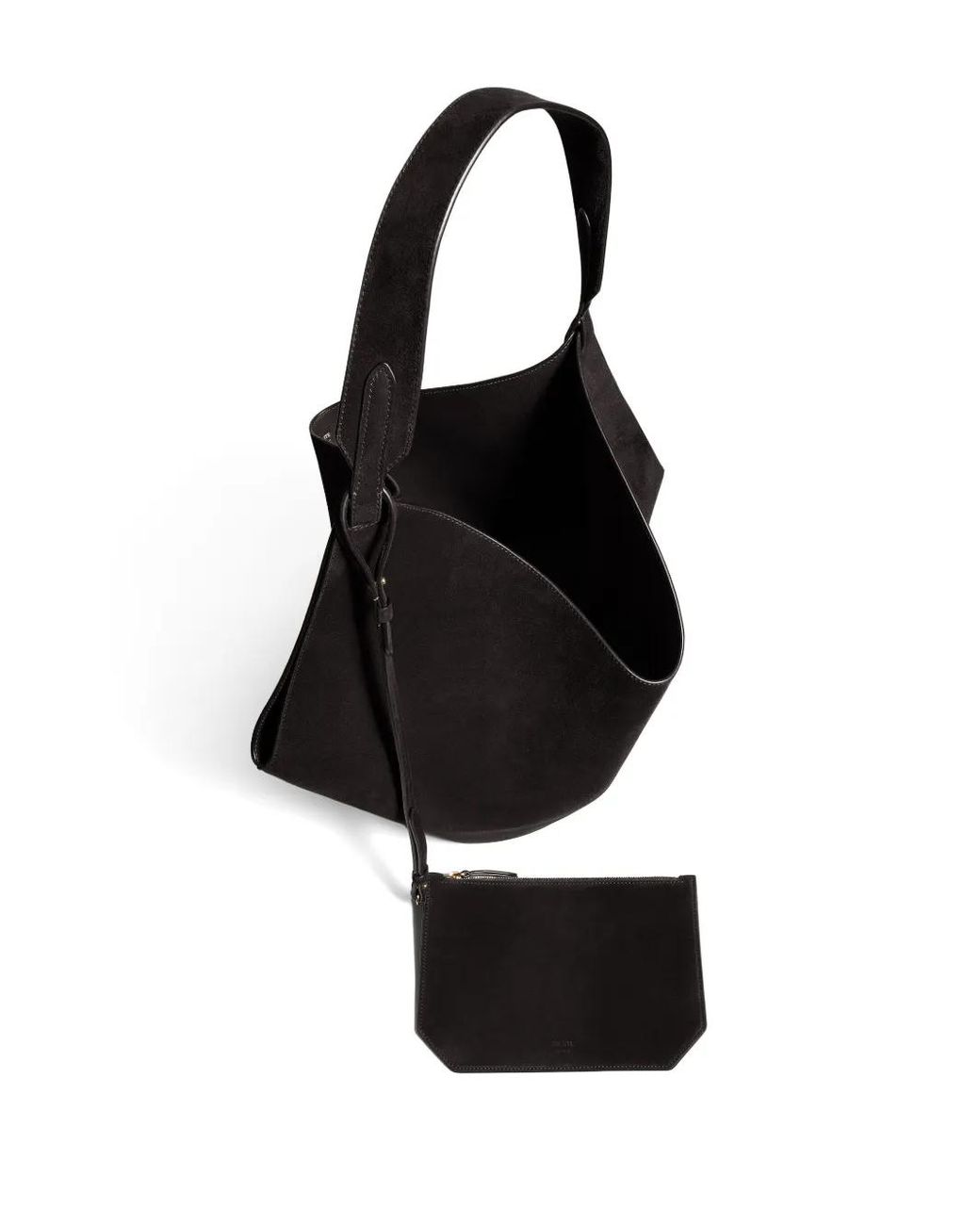 Khaite Black Medium Lotus Tote