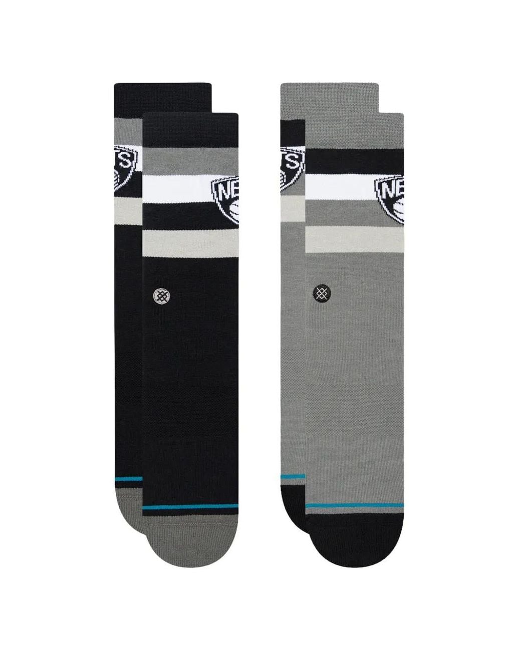 Stance Black X Brooklyn Nets Striped Socks for men