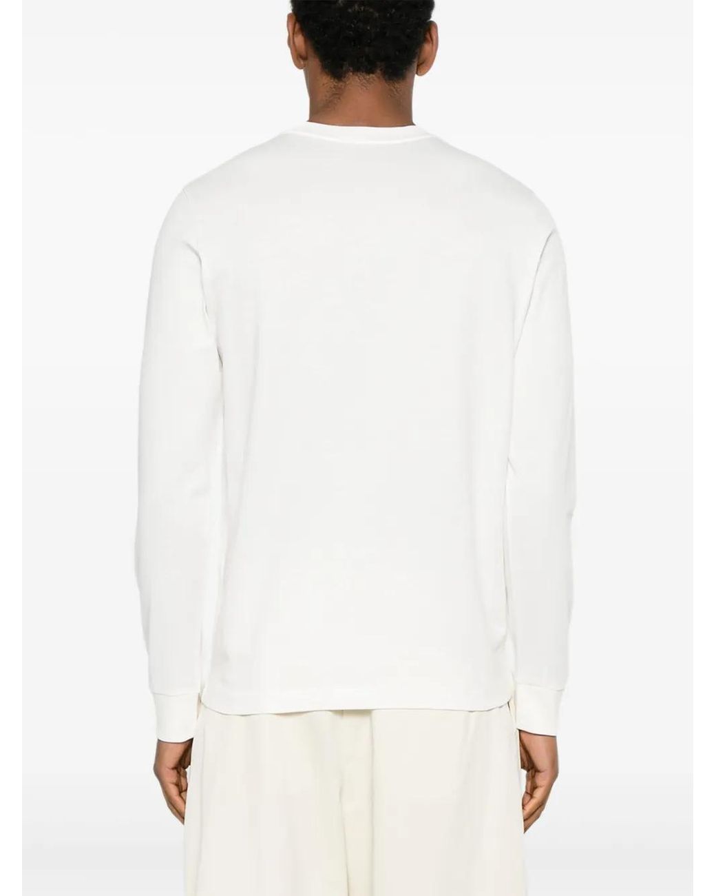 Moncler White Long-Sleeve T-Shirt for men
