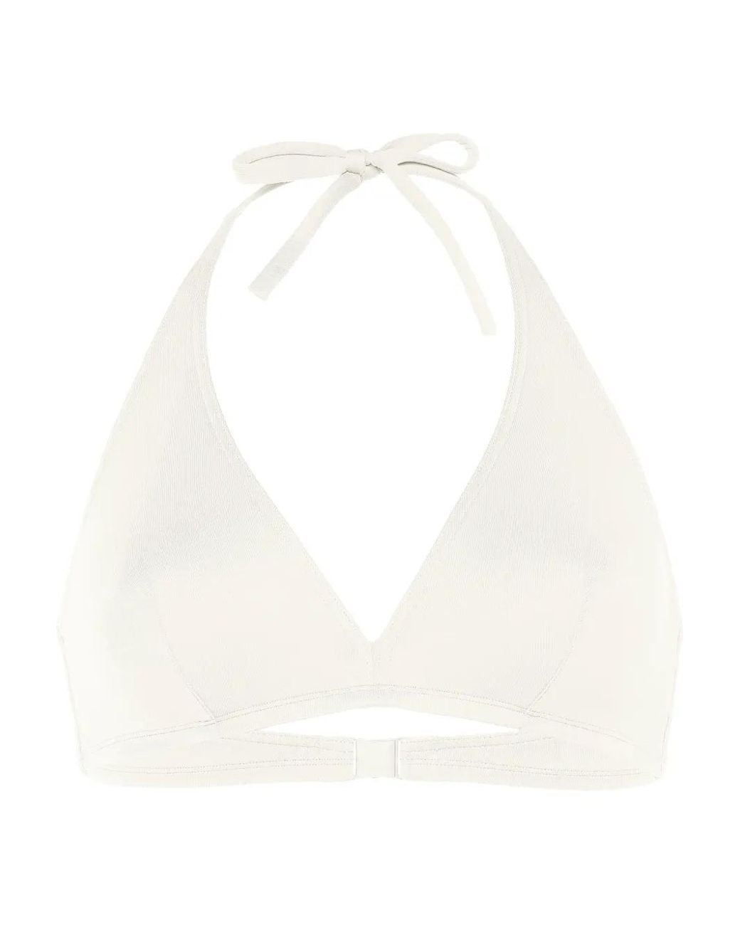Eres White Gang Halterneck Bikini Top