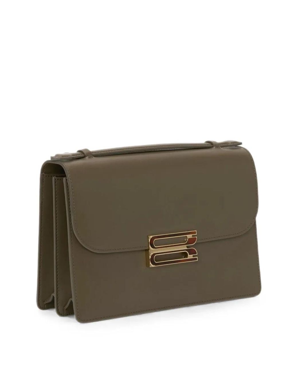 Victoria Beckham Brown Dorian Leather Shoulder Bag