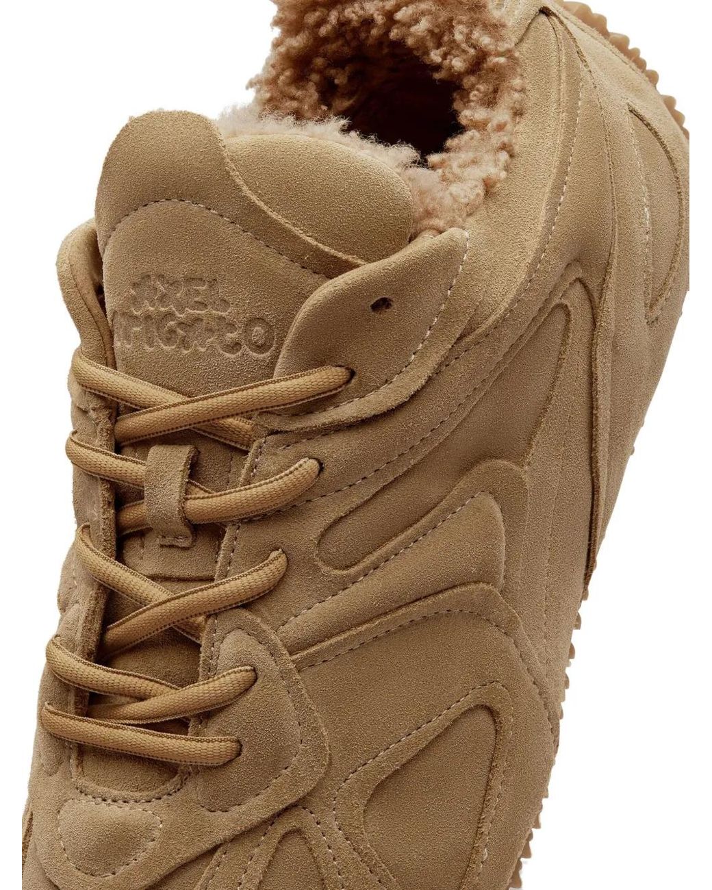 Axel Arigato Brown Slow Shearling Runner Sneakers for men