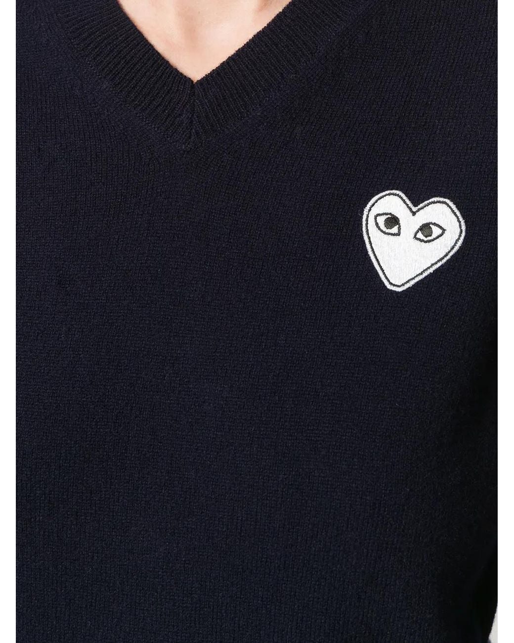 Pull À Logo Cœur COMME DES GARÇONS PLAY en coloris Blue
