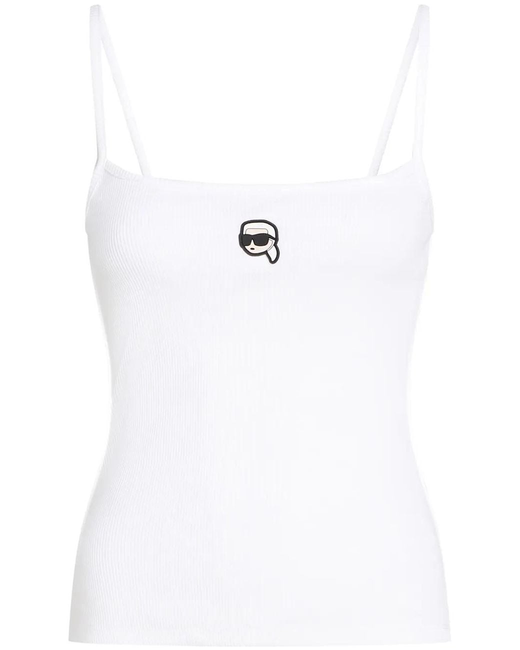 Karl Lagerfeld White Moon Printed Bra
