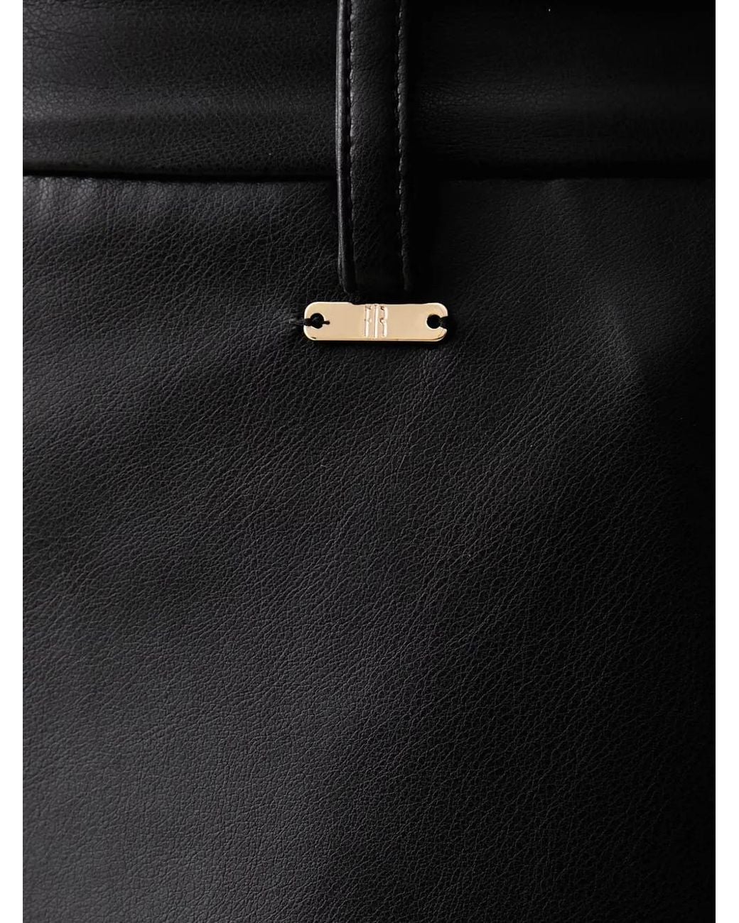 Fracomina Black Logo-Plaque Flared Trousers