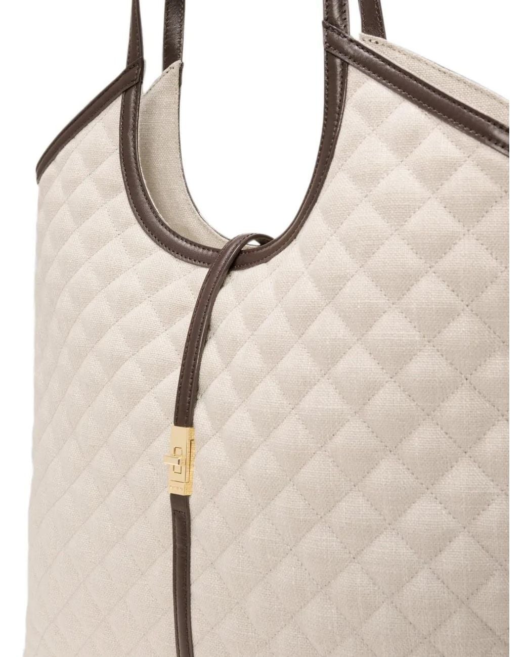 MZ Wallace Natural Large Astor Quilted Tote Bag