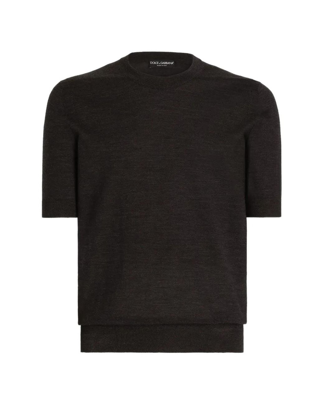 Dolce & Gabbana Black Cashmere Pullover for men